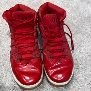 These are some red vintage Jordans